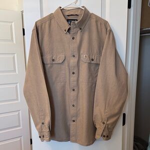 Carhartt Tan Casual Button Down Shirt